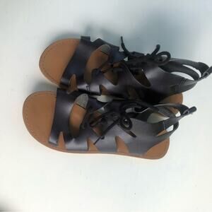 Gap Women's Black Gladiator Lace Up Style Strappy Sandals   Sz 8